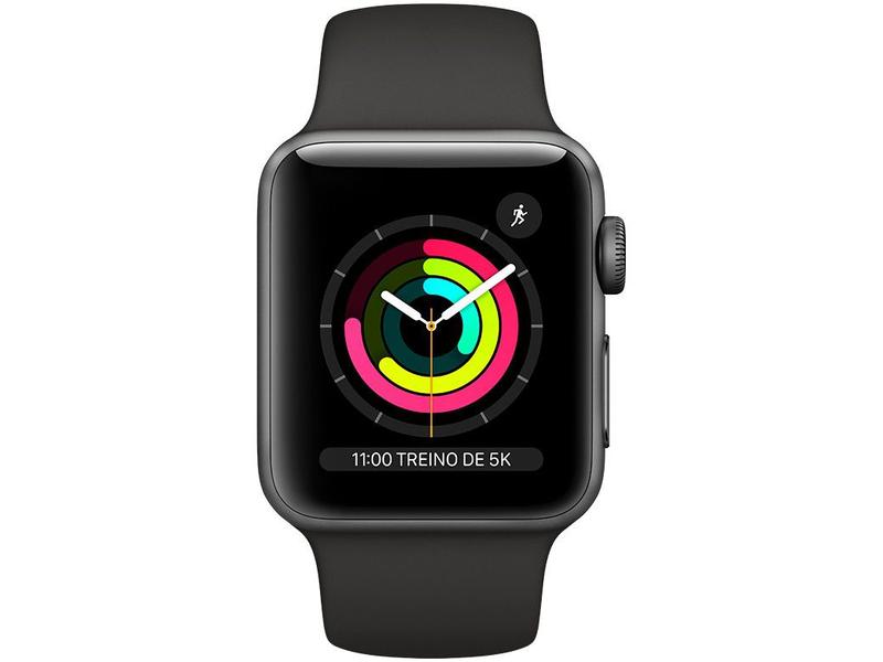 Apple Watch Series 3 (GPS) 38mm Caixa - Cinza-Espacial Alumínio
